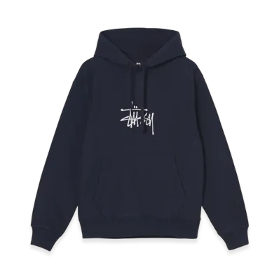 Stussy Basic Embroidered Hoodie "Navy"