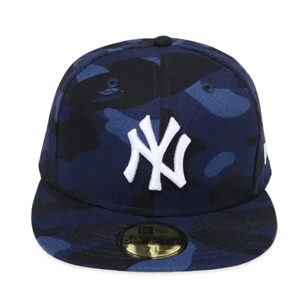 A BATHING APE x MLB x NEW ERA New York Yankees 59Fiftiy Cap "Navy"