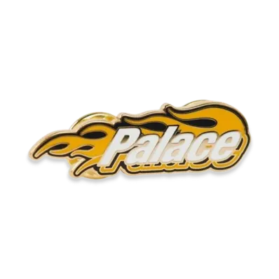 PALACE P-Flames Pin Badge "Yellow"