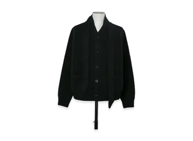 sacai Wool Knit Cardigan "Black"