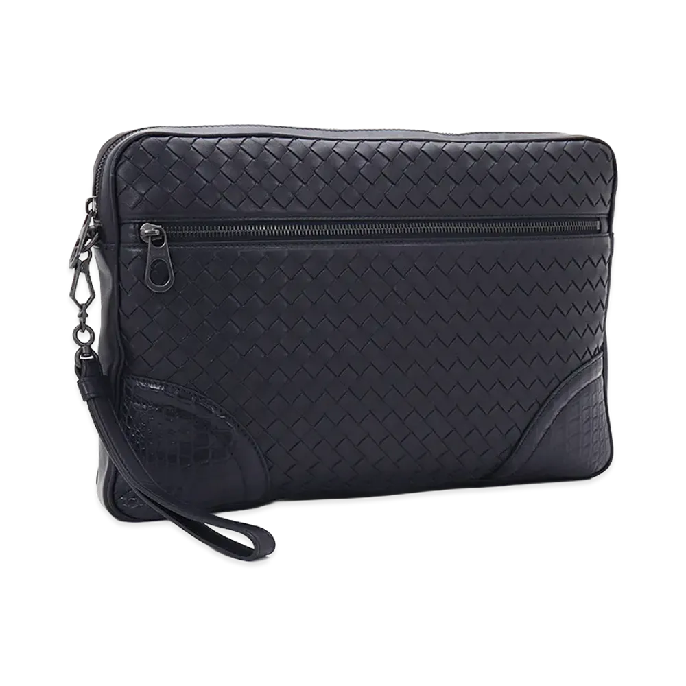 Bottega Veneta Clutch Bag "Dark Navy"