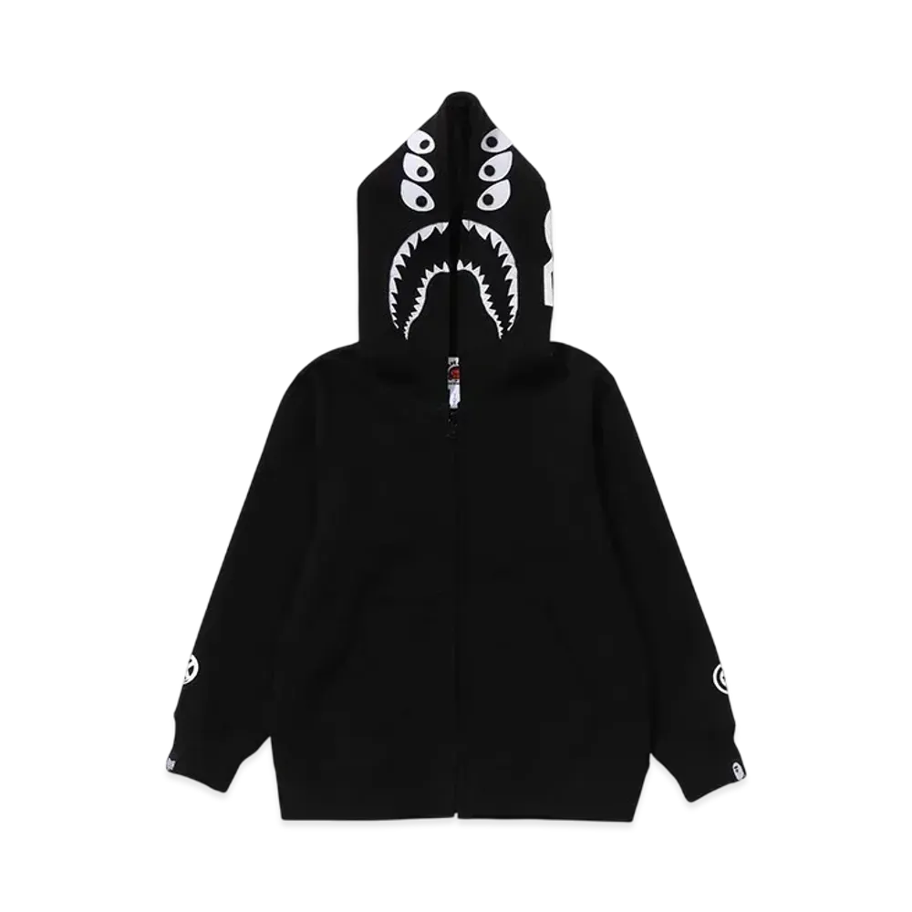 A BATHING APE x Bounty Hunter Mad Shark Full Zip Hoodie "Black"