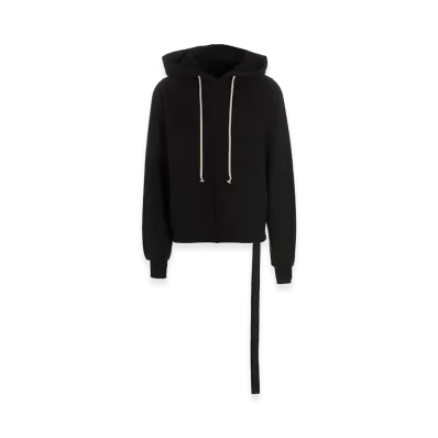 Rick Owens DRKSHDW Asymmetrical Stitching Hoodie "Black"