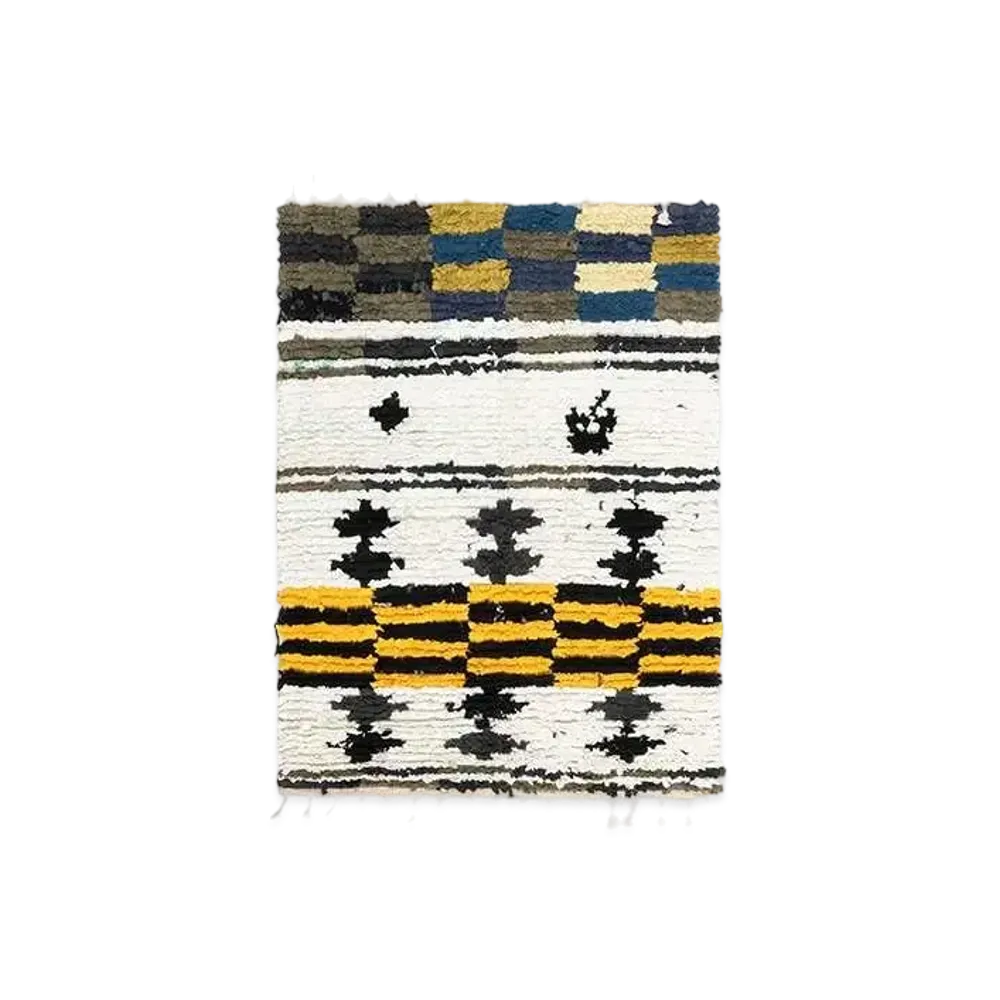 Stussy Upcycled Boucherouite Rug 122cm x 183cm "Natural"