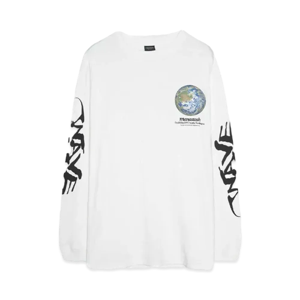 MANASTASH CiTee L/S TEE WAVE "WHITE"