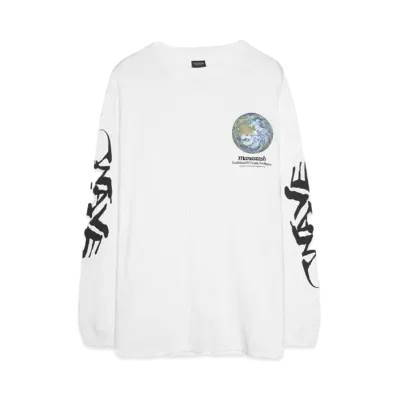 MANASTASH CiTee L/S TEE WAVE "WHITE"