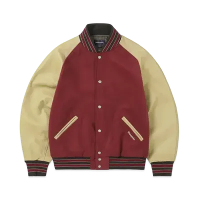 thisisneverthat Harajuku Raglan Varsity Jacket "Red"