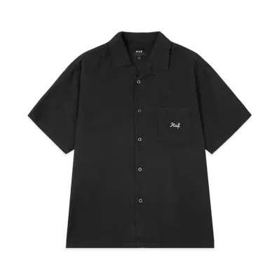 HUF Garden Center Pigment Dyed Camp Shirt "Black"
