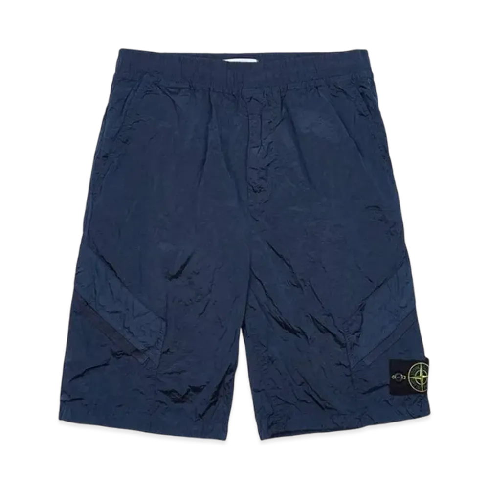 Stone Island L1719 Nylon Metal in Econyl Regenerated Nylon Comfort Fit Bermuda Shorts - 24SS "Navy"