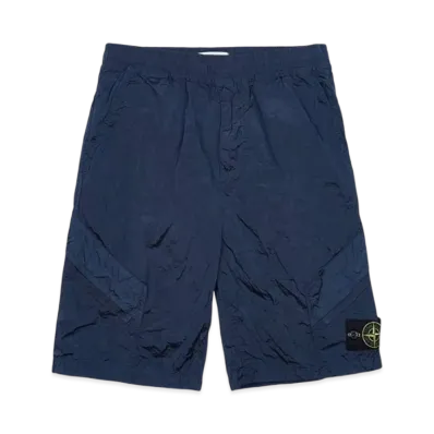 Stone Island L1719 Nylon Metal in Econyl Regenerated Nylon Comfort Fit Bermuda Shorts - 24SS "Navy"