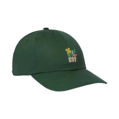 HUF Winter 24 Bloom CV 6 Panel Hat "Hunter Green"