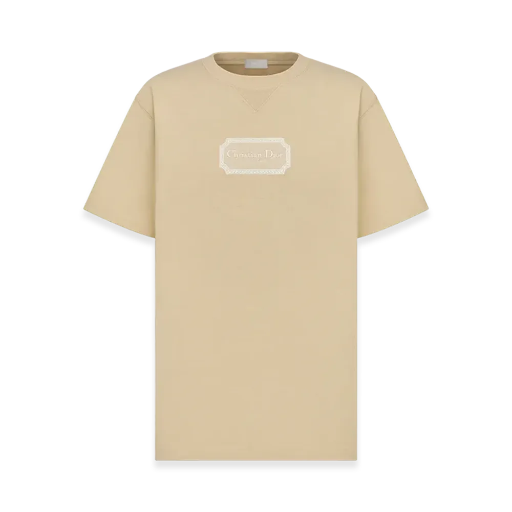 Dior Christian Dior Organic Jersey Couture Relaxed-Fit T-Shirt "Beige"