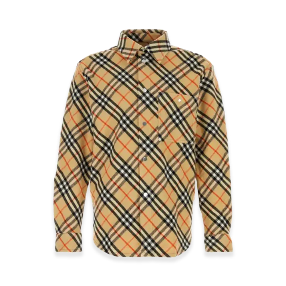 Burberry Embroidered Flannel Shirt "Checked"