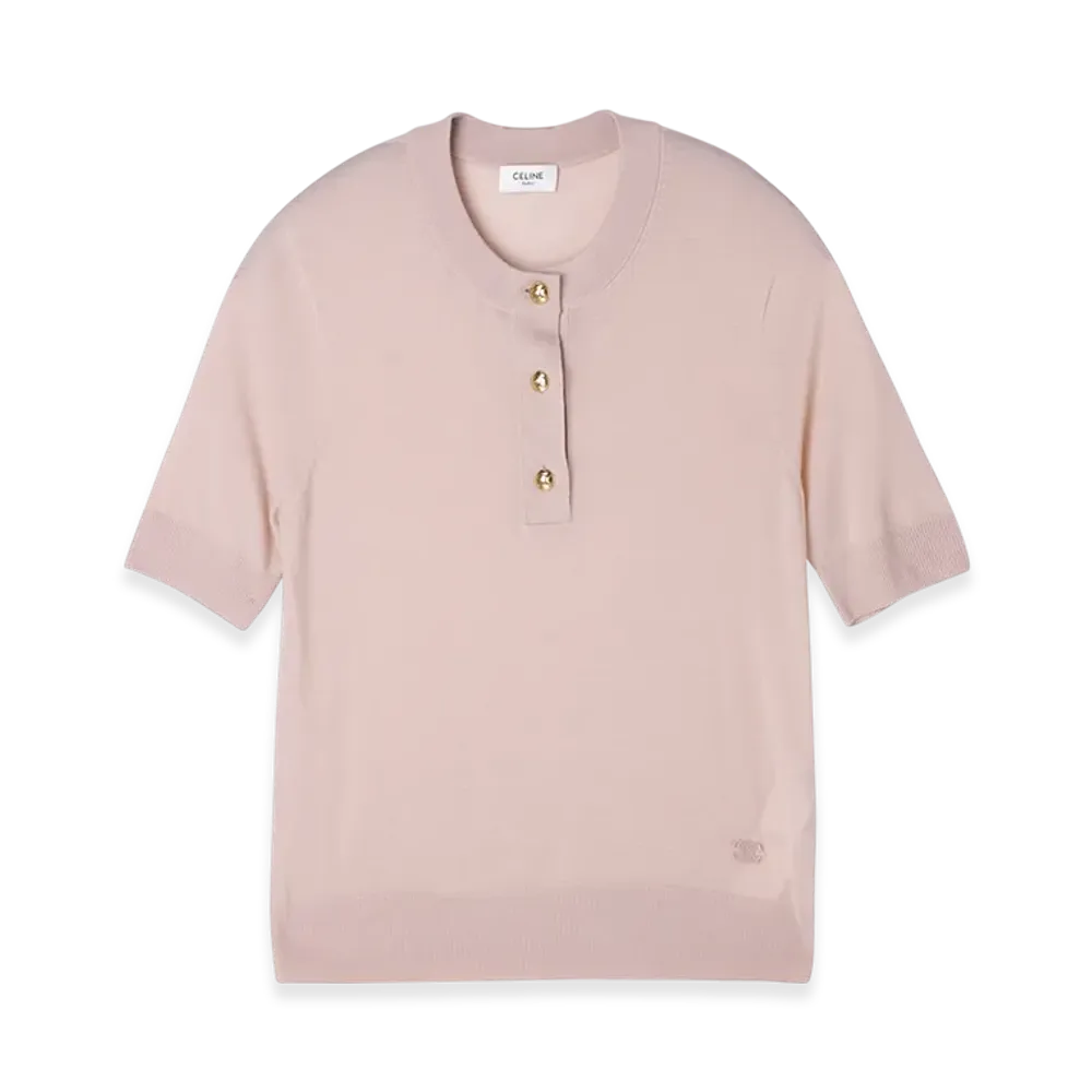 CELINE Crew Neck Short-Sleeve Knit "Chair"