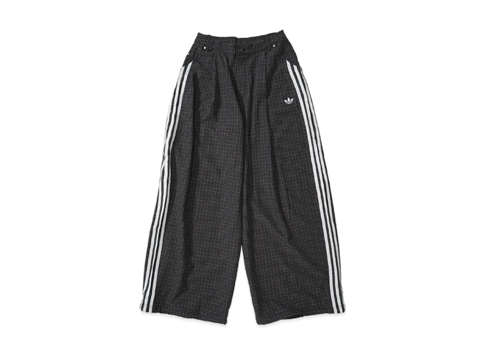adidas Women's Plaid Trousers Loose Pants "Grey Three"