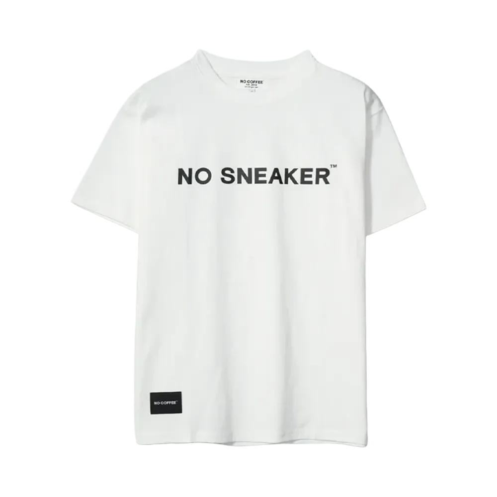 NO COFFEE \ NO SNEAKER T-SHIRT "WHITE"