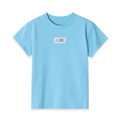 MM6 Maison Margiela Women's Numbers Logo Patch T-Shirt "Blue"