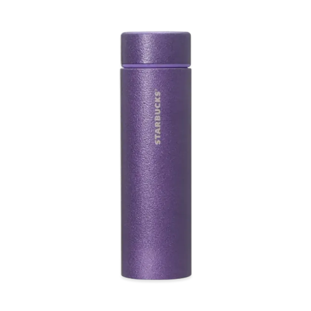 STARBUCKS Seasonal Goods "Playful Halloween Cat" Halloween 2025 Stainless Bottle Glitter Purple 444ml "Purple"