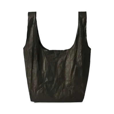 OUR LEGACY Grocery Bag "Matte Black Origami Cowhide"