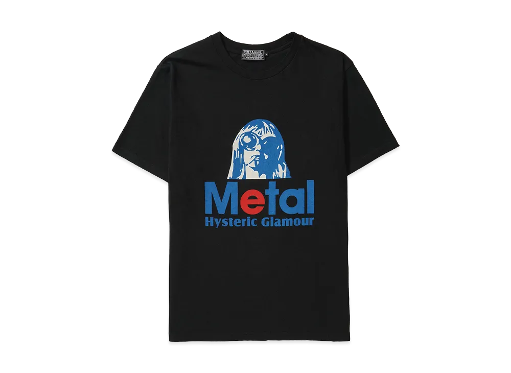 HYSTERIC GLAMOUR Metal T-Shirt "Black"