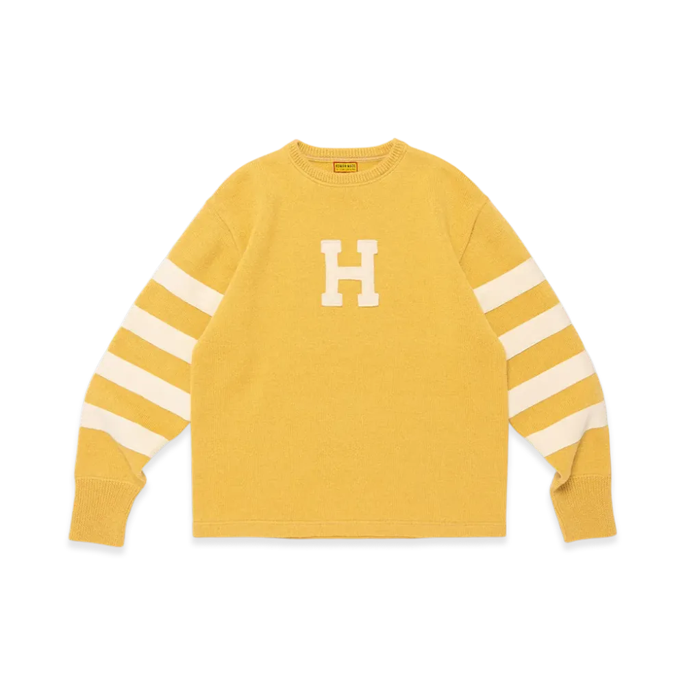 HUMAN MADE Sports Knit Sweater "Yellow"