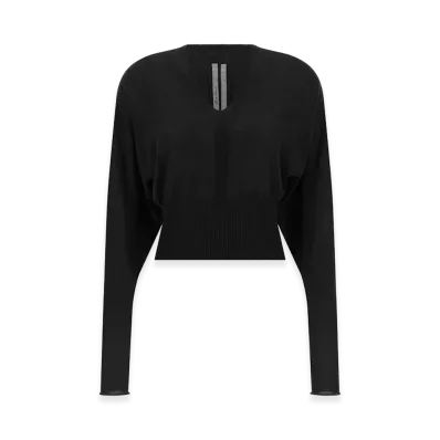 Rick Owens Women's v Cropped Top "Black"