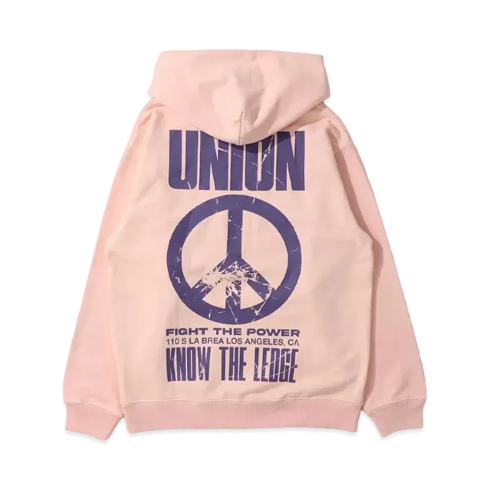 UNION Fight Hood "LT Pink Pigment"