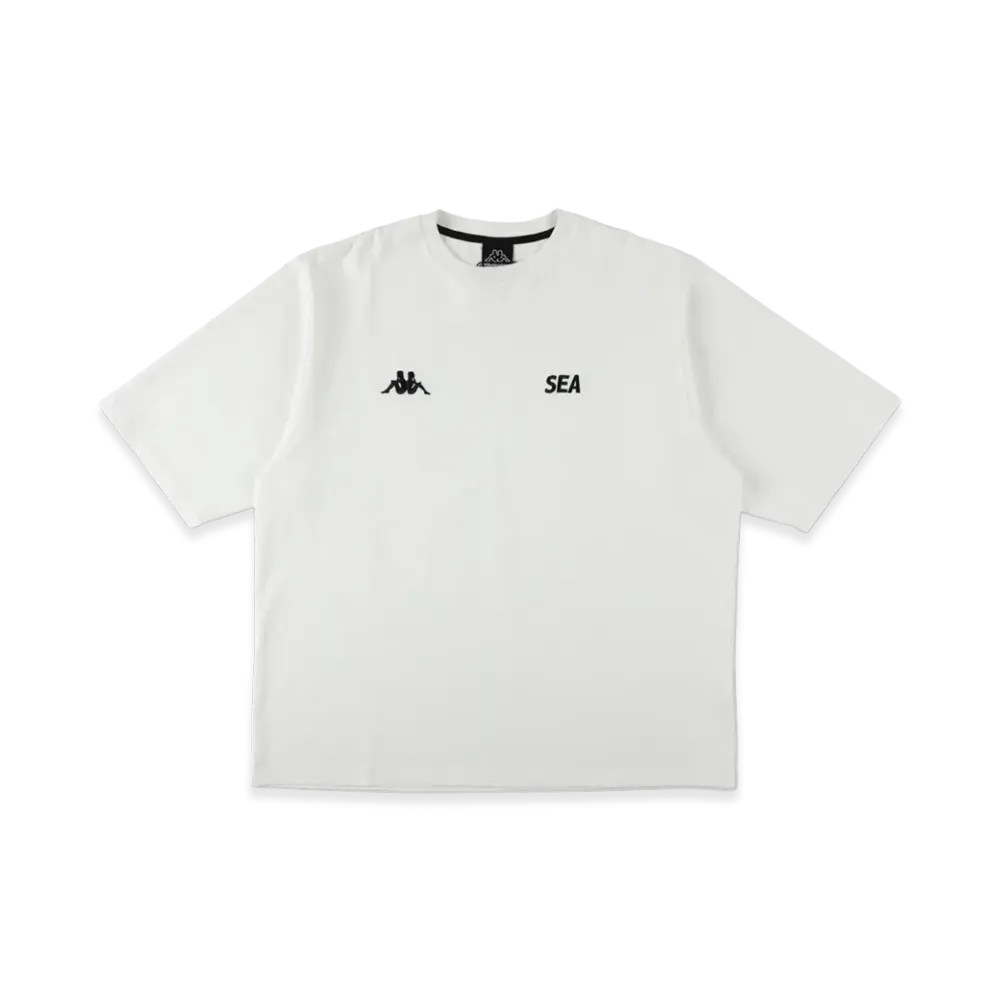 WIND AND SEA x KAPPA S/S Small Logo Tee "Gray White"