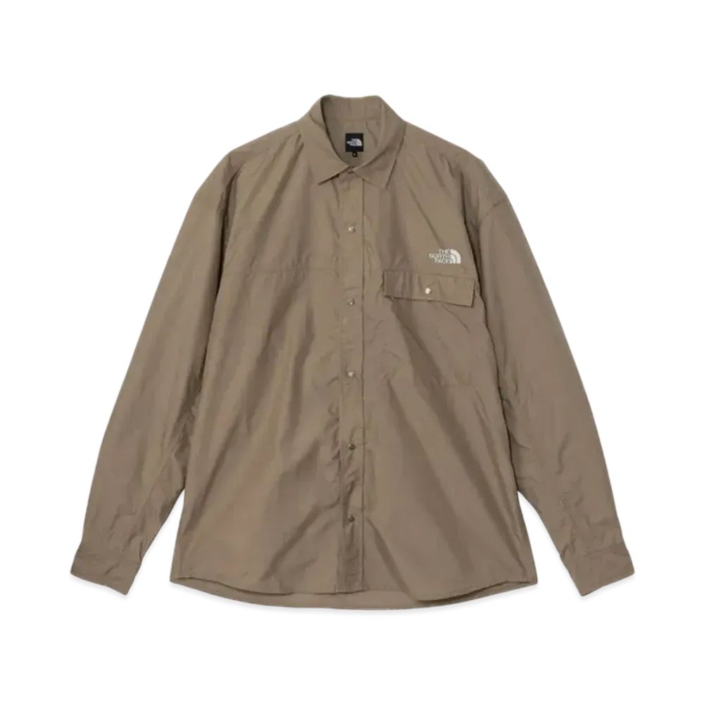The North Face Long Sleeve Nuptse Shirt "Classic Khaki"