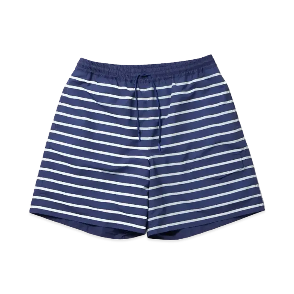 DAIWA PIER39 Tech Reversible Sailing Shorts "White x Blue Border"