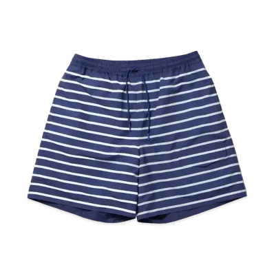 DAIWA PIER39 Tech Reversible Sailing Shorts "White x Blue Border"