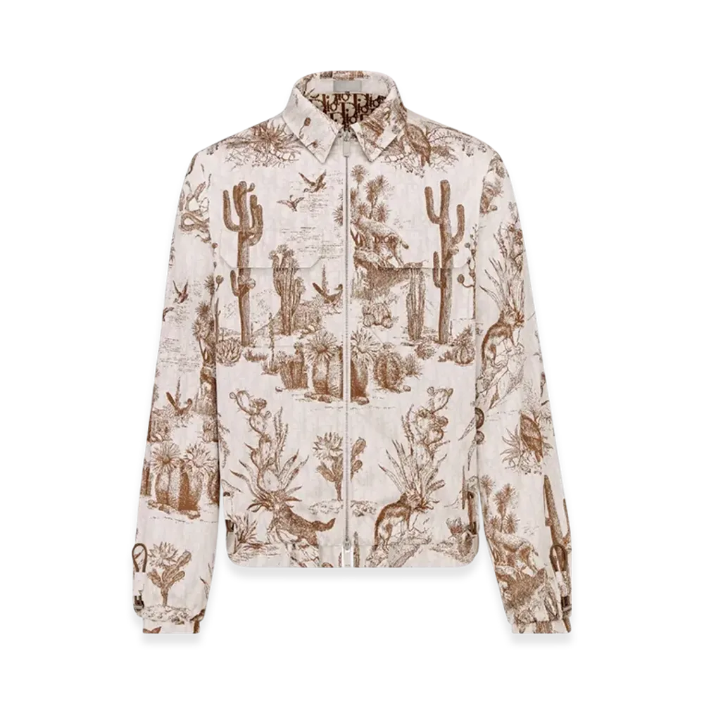 Dior x Cactus Jack Zipped Blouson "Brown White"