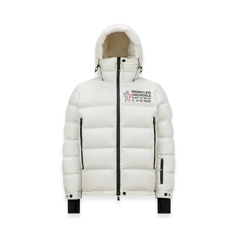 MONCLER Isorno Hooded Down Ski Jacket "White"