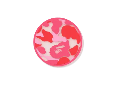 A BATHING APE ABC Camo Translucent Coaster "Pink"