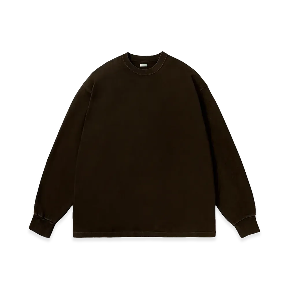 A.PRESSE Vintage L/S T-Shirt "Brown"
