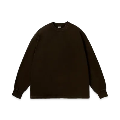 A.PRESSE Vintage L/S T-Shirt "Brown"