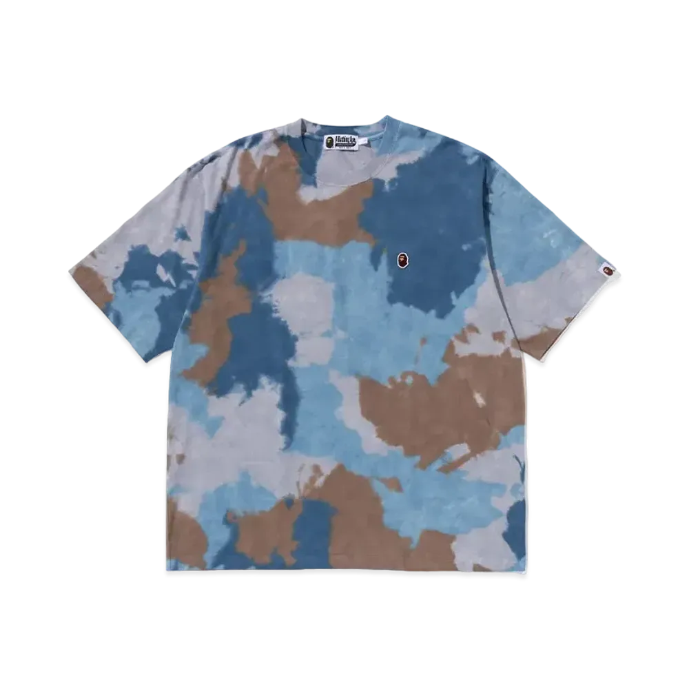 A BATHING APE Chusen One Point Relaxed Fit Tee "Blue"