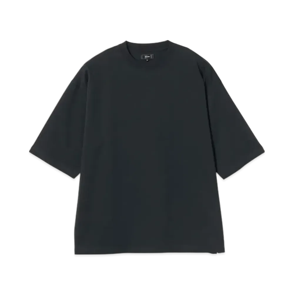 BEAMS Loose Mercerized T-Shirt "Black"