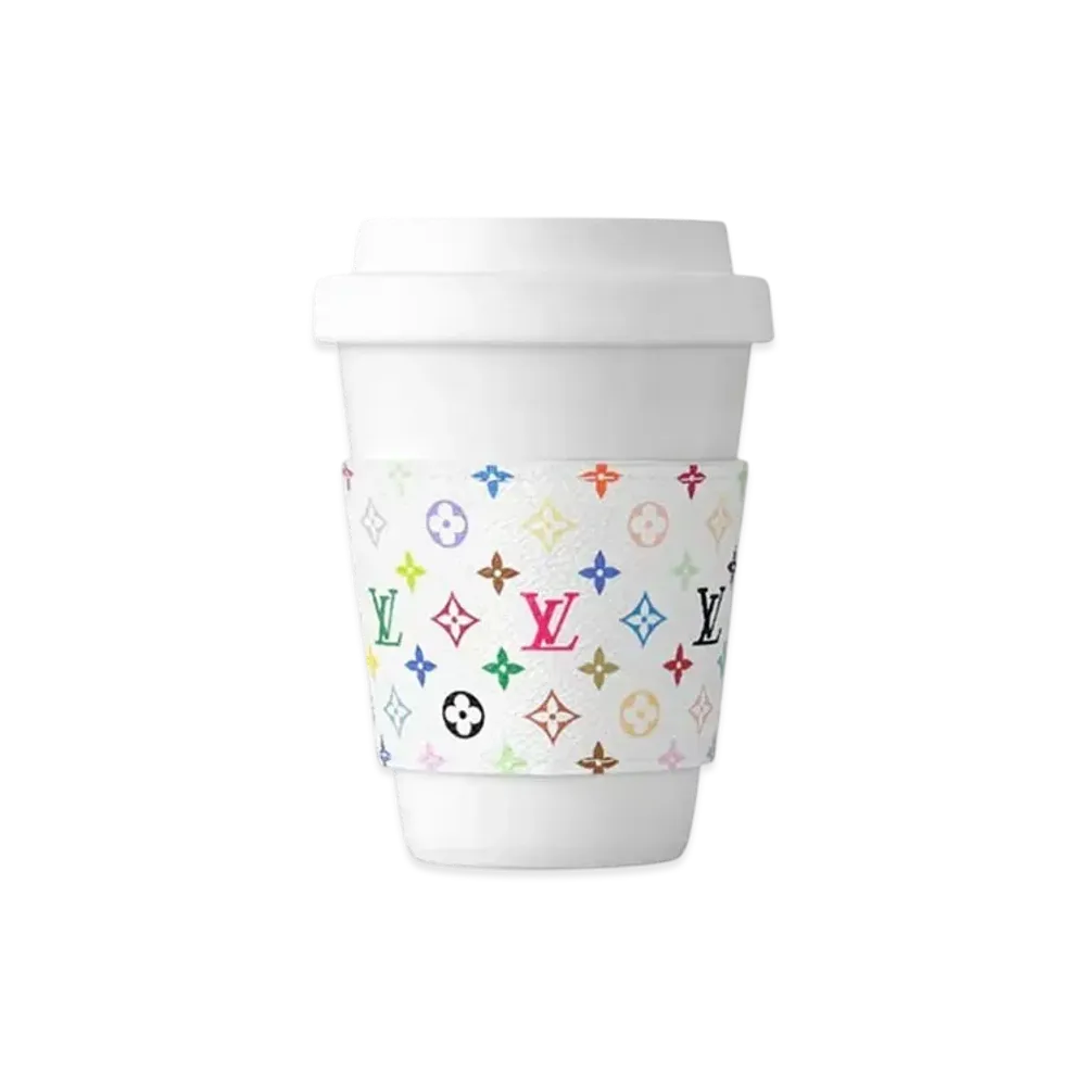 Louis Vuitton x Takashi Murakami Monogram Multicolor LV Cup PM "Blanc"
