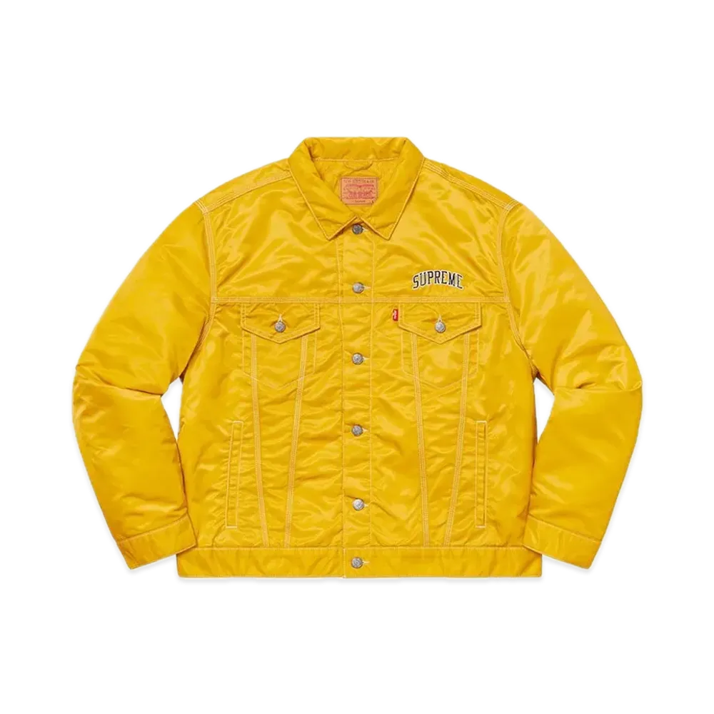 Supreme x Levi's Nylon Trucker Jacket "Yellow"