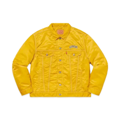 Supreme x Levi's Nylon Trucker Jacket "Yellow"