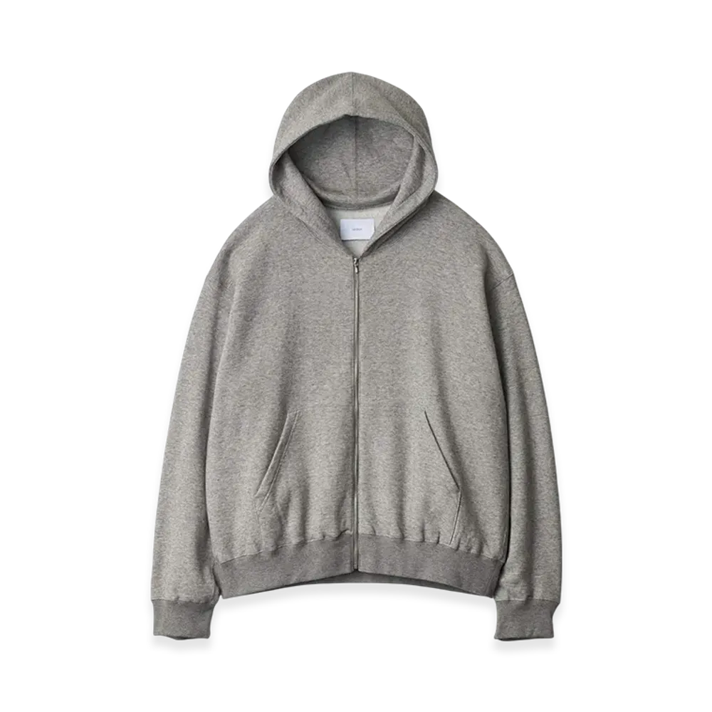 ssstein Yak/Cotton Sweat Zip Hoody "Top Grey"