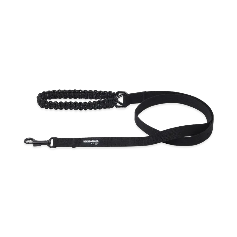 NEIGHBORHOOD Dog Leash Wide "Black"