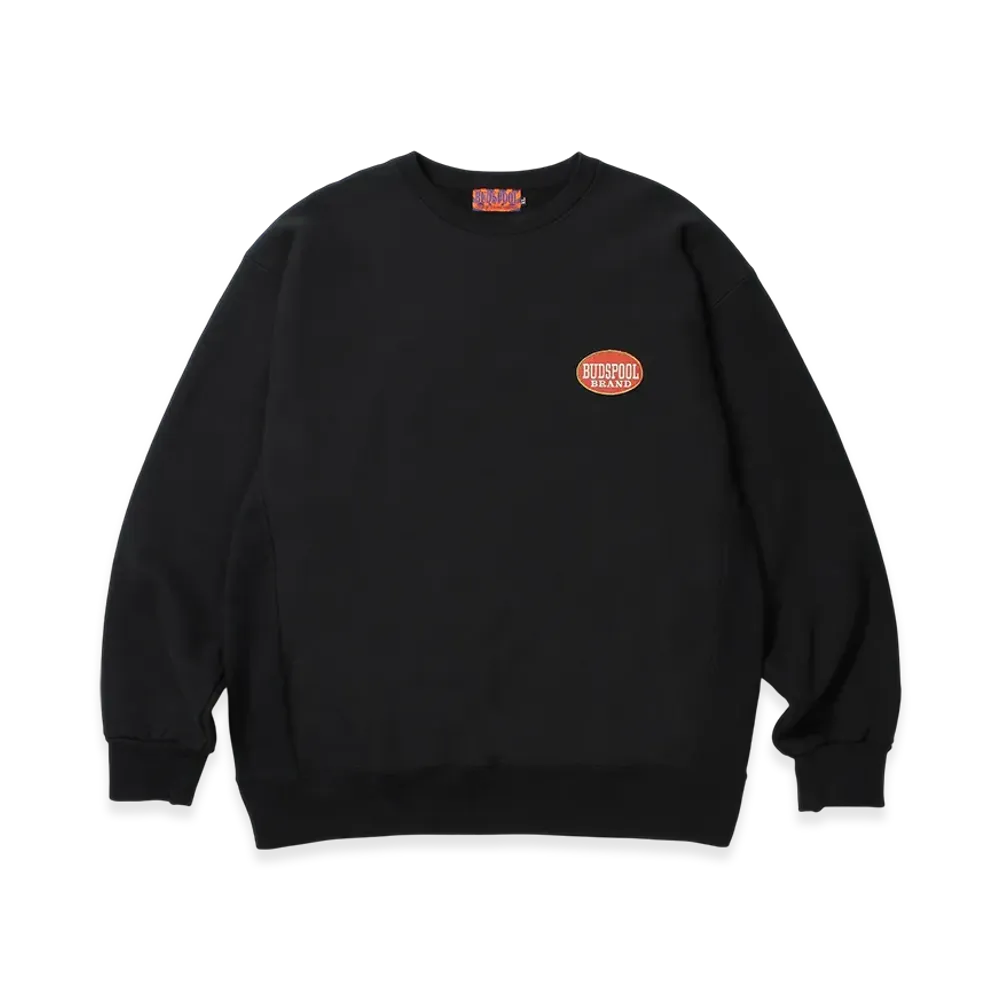 APHRODITEGANG x Budspool Brand Crew Neck Sweat Shirt "Black"