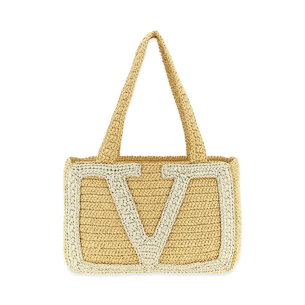 Valentino Garavani Women's 'viva Superstar' Midi Shopping Bag "Beige"