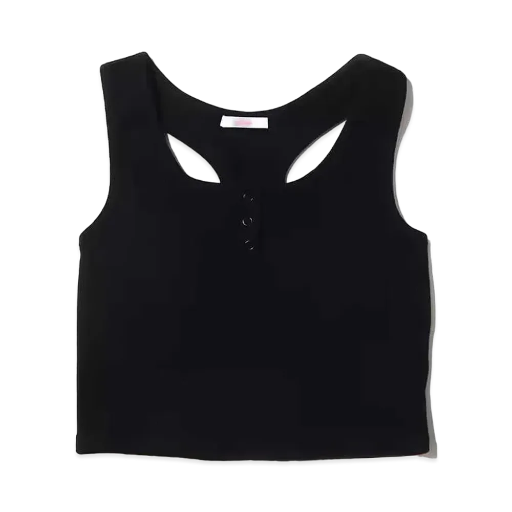 atmos pink Basic Rib Tank "Black"