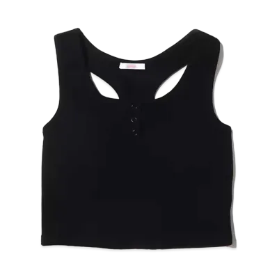 atmos pink Basic Rib Tank "Black"