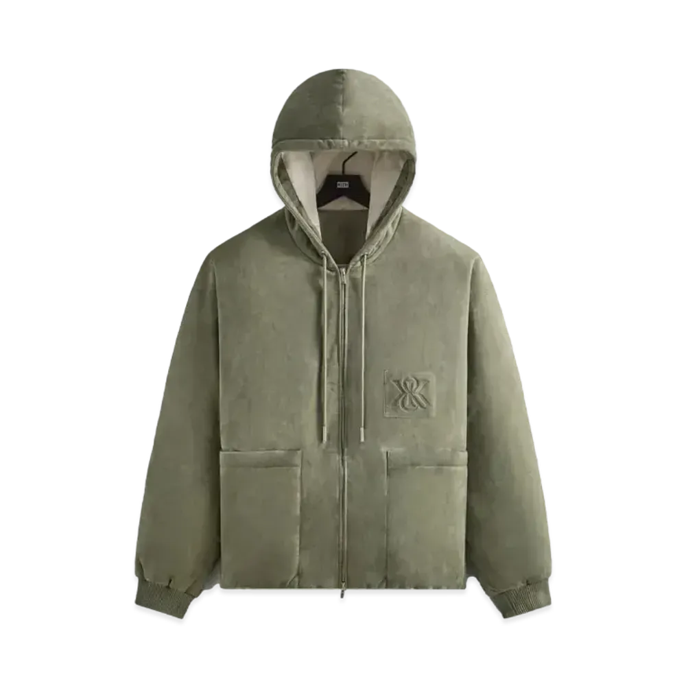 Kith Puffed Suede Jaysen Hoodie "Region"