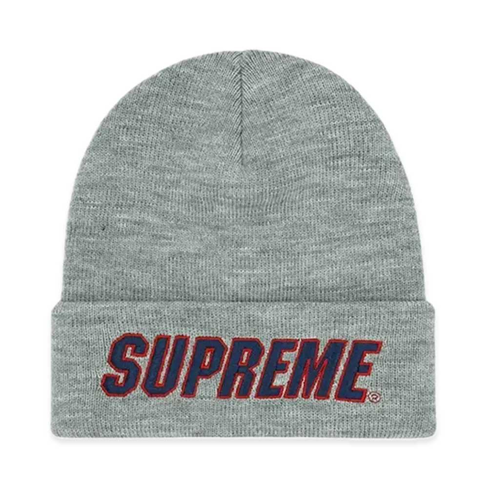 Supreme Slant Beanie "Heather Grey"