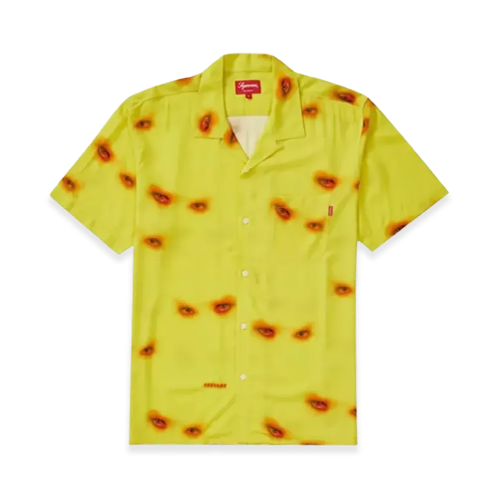 Supreme Eyes Rayon Shirt (19FW) "Yellow"